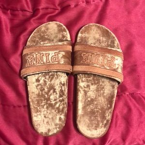 I’m Selling My VS PINK Slides, Worn Once, Clean!